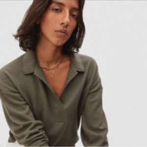 Everlane Cashmere Polo in Kalamata Women’s XS